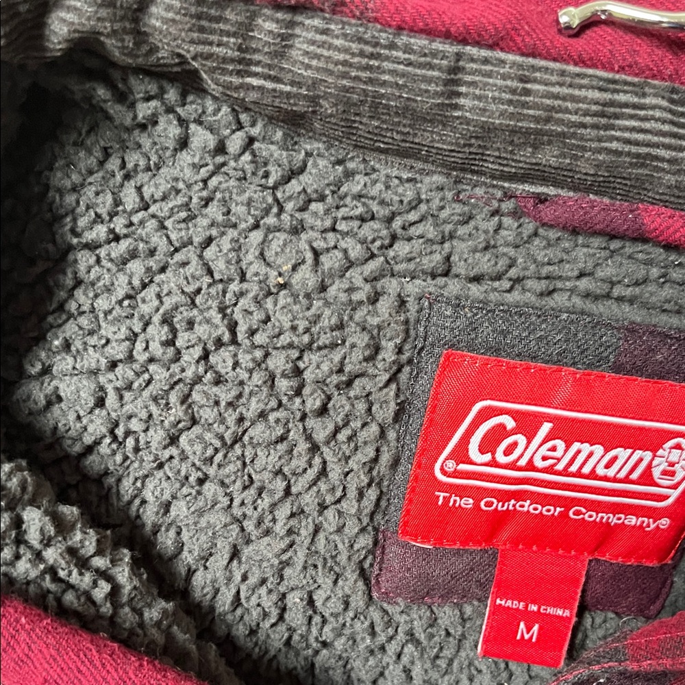 Coleman Red and Black Plaid Fleece Lined Shirt/Jacket - Picture 4 of 5